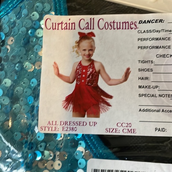Curtain Call Costumes All Dressed Up style E2380, size children small and medium - Picture 4 of 4